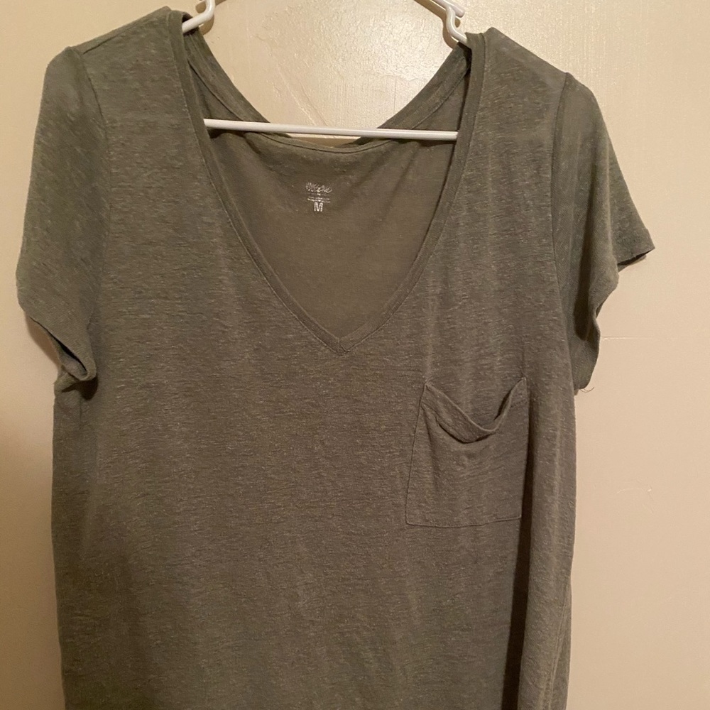olive green shirt